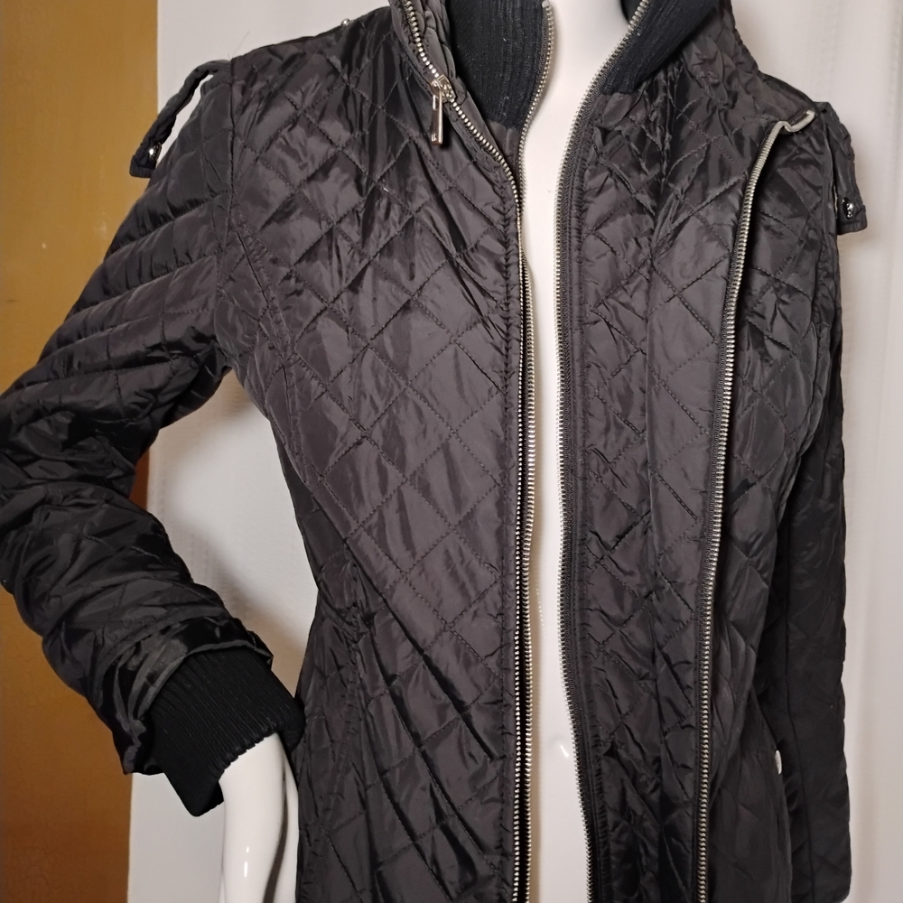 Michael Kors Black Quilted Puffer Jacket Size M